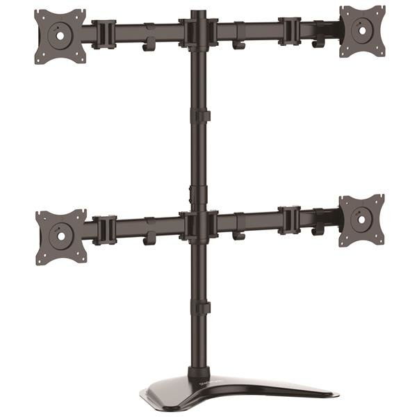 StarTech.com Quad-Monitor Desktop Stand - Articulating - For up to 27" (17.6lb/8kg) Displays STA-ARMBARQUAD