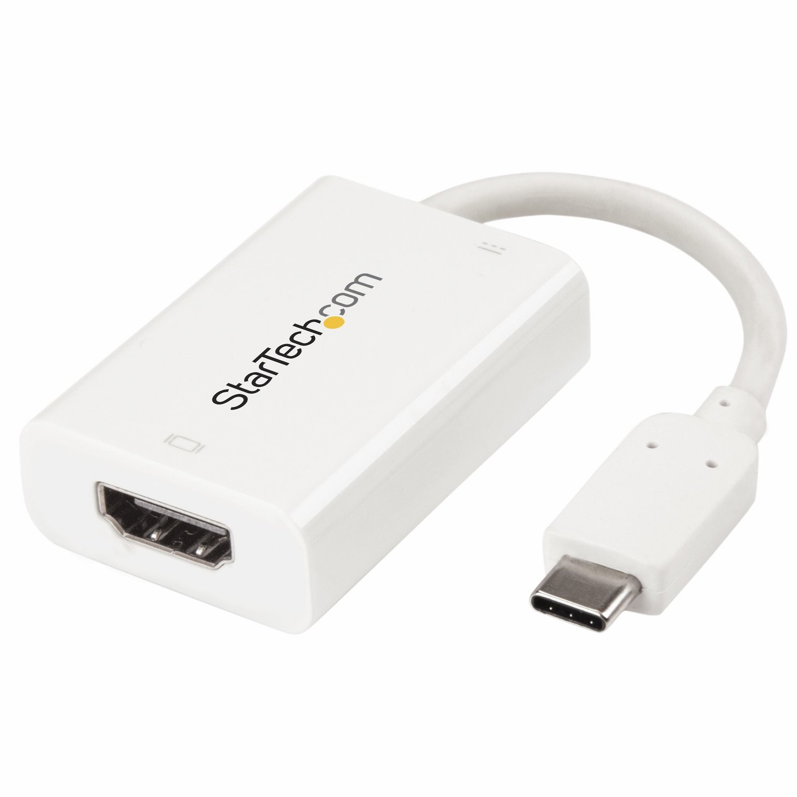 StarTech.com USB C to HDMI 2.0 Adapter with Power Delivery - 4K 60Hz Type-C Display Video Converter STA-CDP2HDUCPW