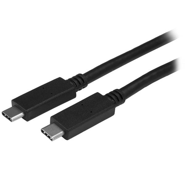 StarTech.com 6.6ft (2m) USB-C Cable, USB 5Gbps, 60W (3A) Power Delivery, 4K 60Hz DP Alt Mode, TPE STA-USB315CC2M