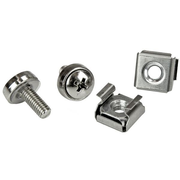 StarTech.com 20-Pack M5 12mm Screws, Square Hole Cage Nuts and Installation Tool, Hardware Mounting STA-CABSCRWM520