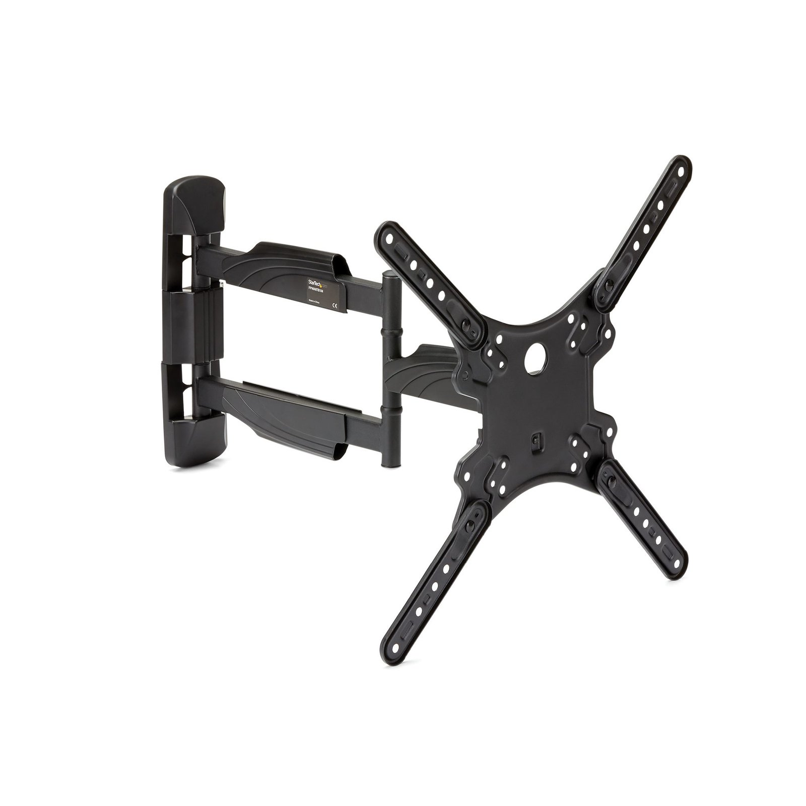 StarTech.com Full Motion TV Wall Mount - 32-55 inch (77lb/35kg) VESA Displays - Low Profile STA-FPWARTB1M
