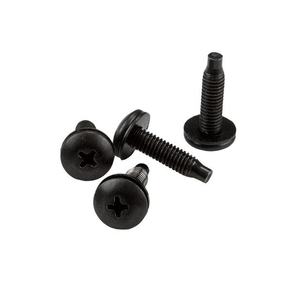 StarTech.com 50-Pack 10-32 19mm Screws,Mounting Screws for 19" or 10" Server Racks, Cabinets and STA-CABSCRWS1032