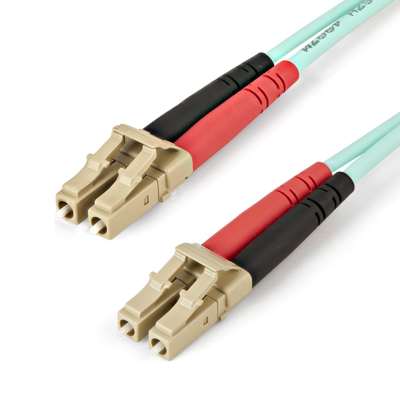 StarTech.com 1m (3ft) LC to (UPC) OM4 Multimode Fiber Optic Cable, 50/125µm LOMMF/VCSEL Zipcord STA-450FBLCLC1