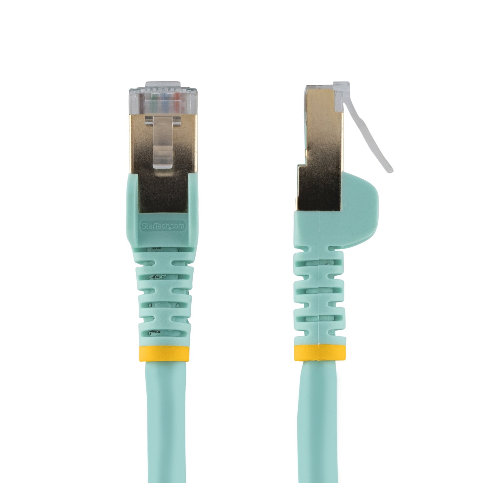 StarTech.com 1ft CAT6a Ethernet Cable - 10 Gigabit Shielded Snagless RJ45 100W PoE Patch Cord - STA-C6ASPAT1AQ