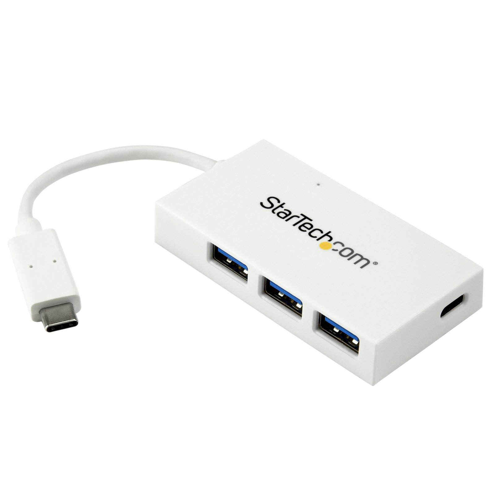 StarTech.com 4 Port USB C Hub with 1x USB-C & 3x USB-A Ports (SuperSpeed 5Gbps) - Bus Powered - STA-HB30C3A1CFBW