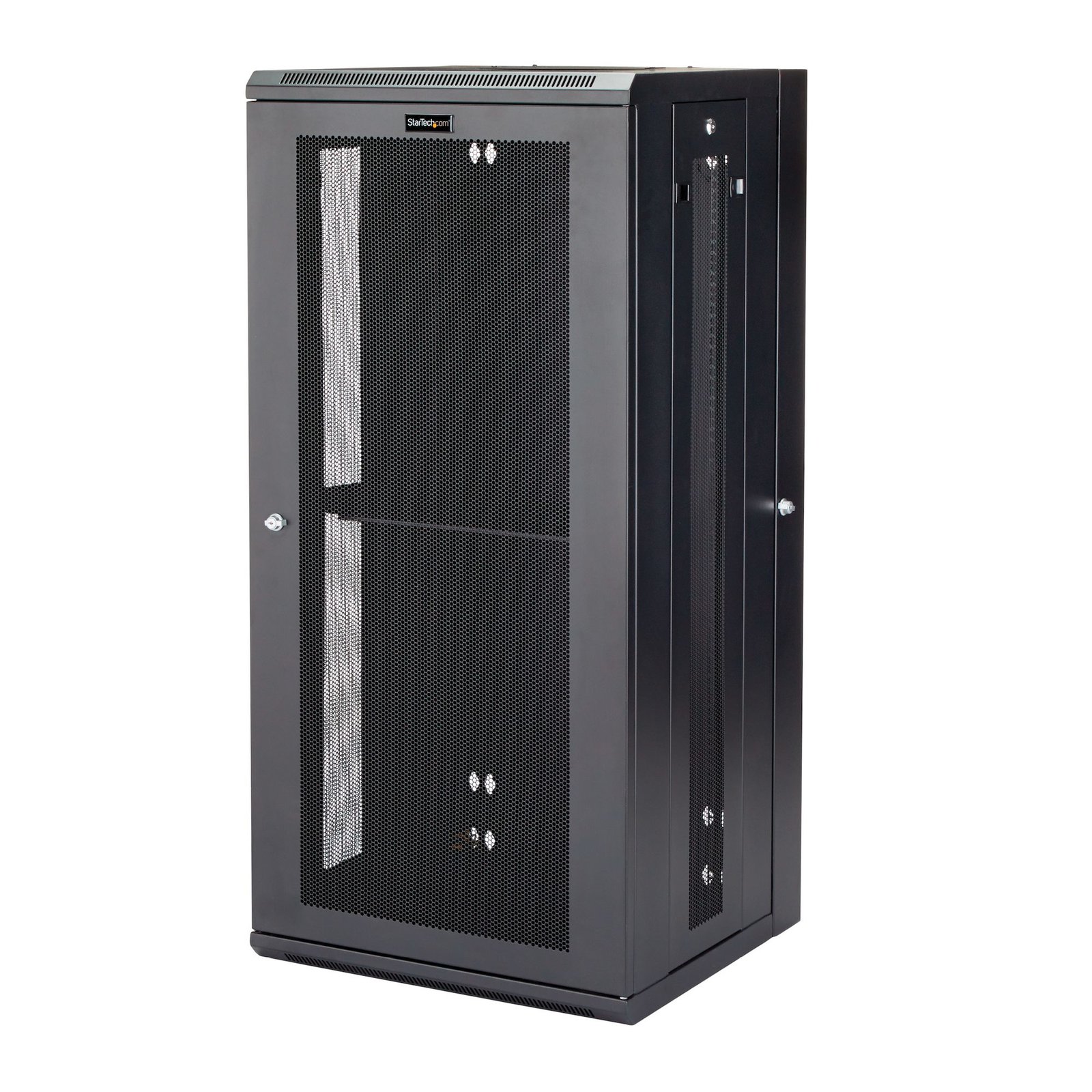 StarTech.com 4-Post 26U Wall Mount Network Cabinet with 1U Shelf, 19" Hinged Wall-Mounted Server STA-RK2620WALHM