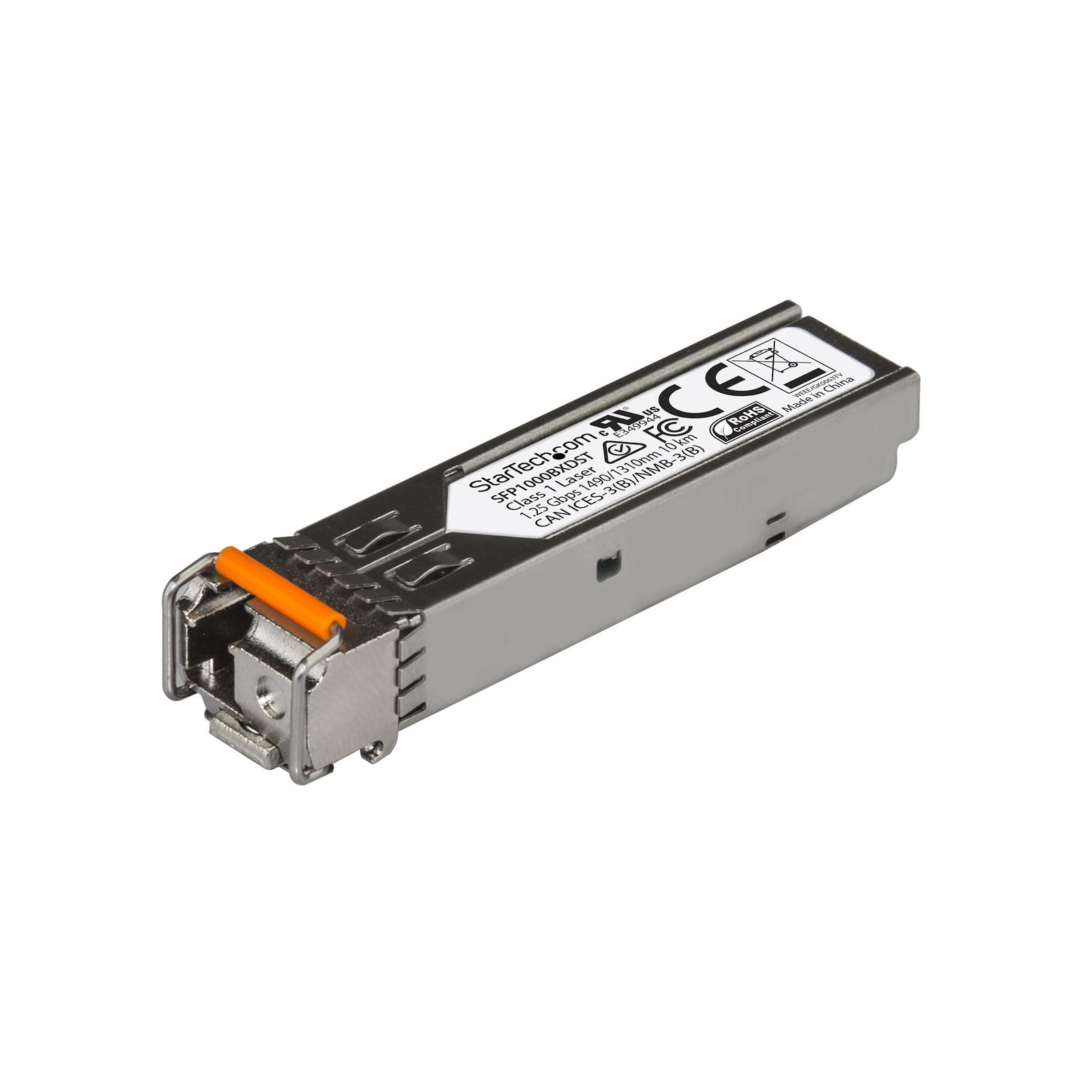 StarTech.com MSA Uncoded SFP Transceiver Module - 1000BASE-BX - 1 GbE Gigabit Ethernet BiDi Fiber STA-SFP1000BXDST