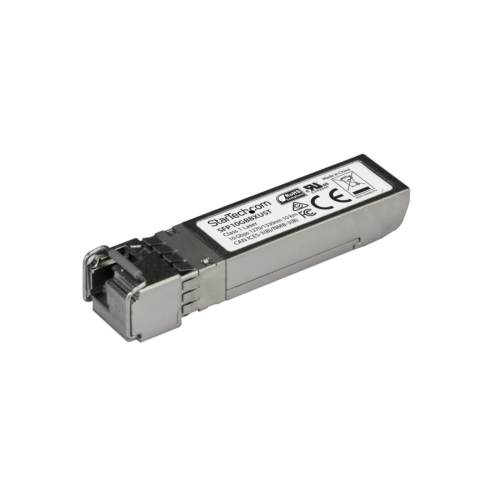 StarTech.com MSA Compliant SFP+ Transceiver Module - 10GBASE-BX~MSA Uncoded - 10GBASE-BX - 10 GbE STA-SFP10GBBXUST