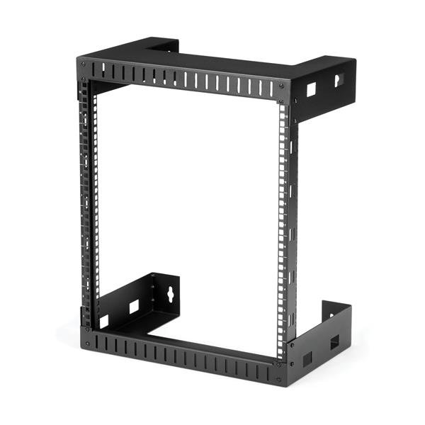StarTech.com 2-Post 12U Heavy-Duty Wall-Mount Network Rack, 19" Open Frame Server 12" Deep, Wall STA-RK12WALLO