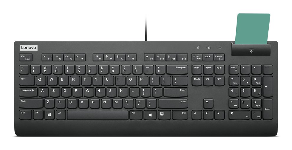 Lenovo Smartcard Wired II keyboard Home/Office USB US English Black 4Y41R64685