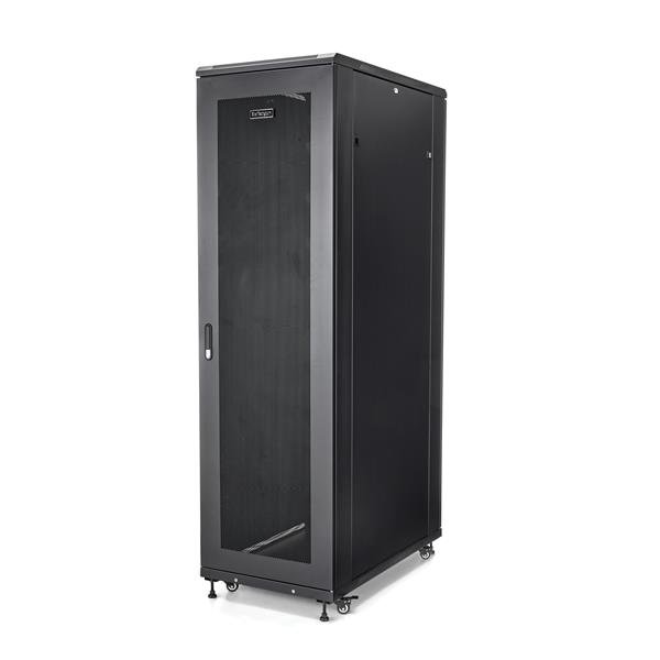 StarTech.com 42U Enterprise-Grade Server Rack Cabinet, 19in Enclosed 4-Post with 36in (91cm) STA-RK4236BKB