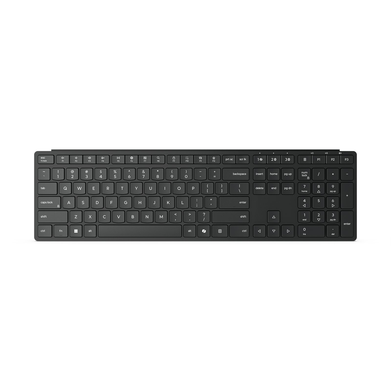 Lenovo Wireless Multi-Mode Pro 6000 keyboard Home/Office RF + Bluetooth QWERTY US English Black 4Y41S04659