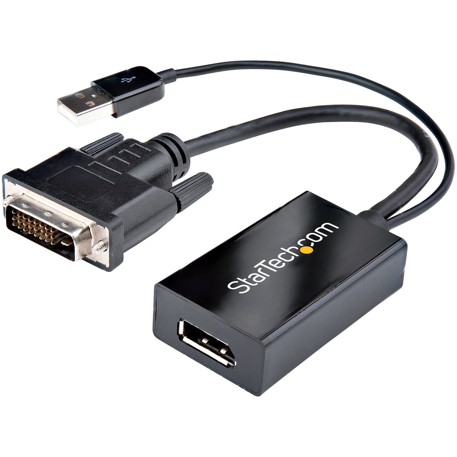 StarTech.com DVI to DisplayPort Adapter - USB Power - 1920 x 1200 - Converter - Video - DVI-D DP STA-DVI2DP2