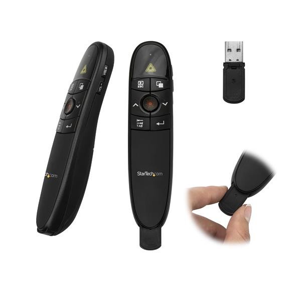 StarTech.com Wireless Presentation Remote with Red Laser Pointer - 90 ft. (27 m) - TAA STA-PRESREMOTE