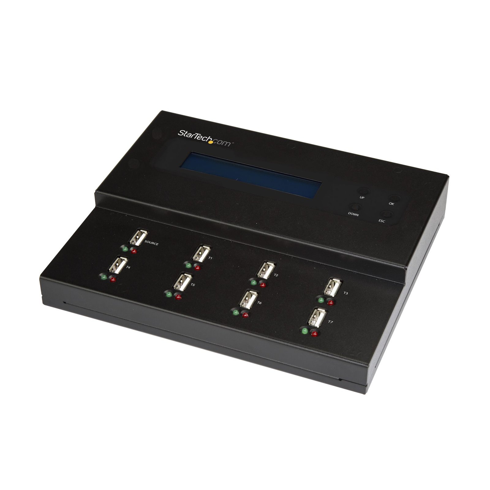 StarTech.com Standalone 1 to 7 USB Thumb Drive Duplicator and Eraser, Multiple Flash Copier, System STA-USBDUPE17