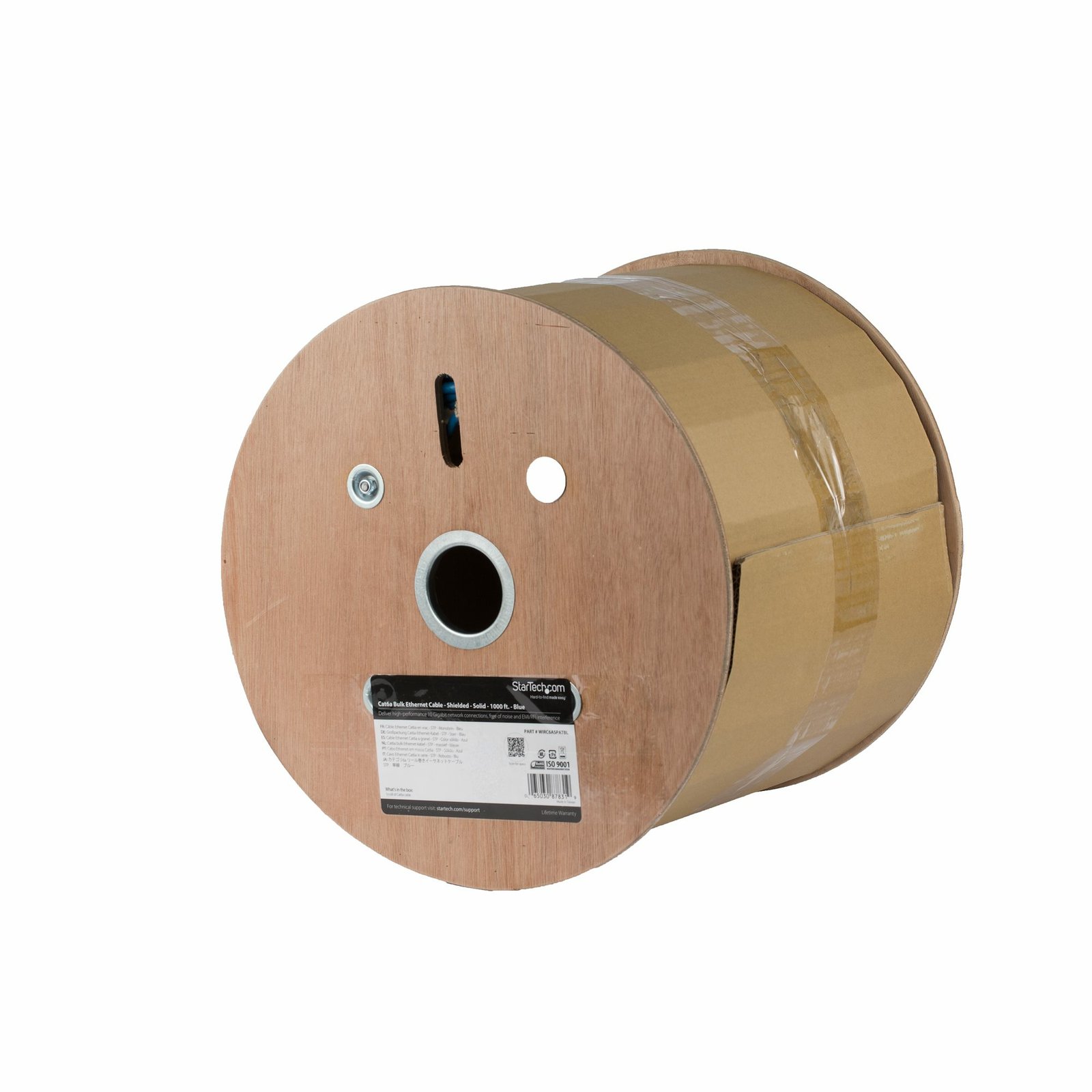StarTech.com Bulk Cat 6a Ethernet Cable - 1000 ft. - Solid - CMR-Rated - Blue - TAA Compliant STA-WIRC6ASPATBL