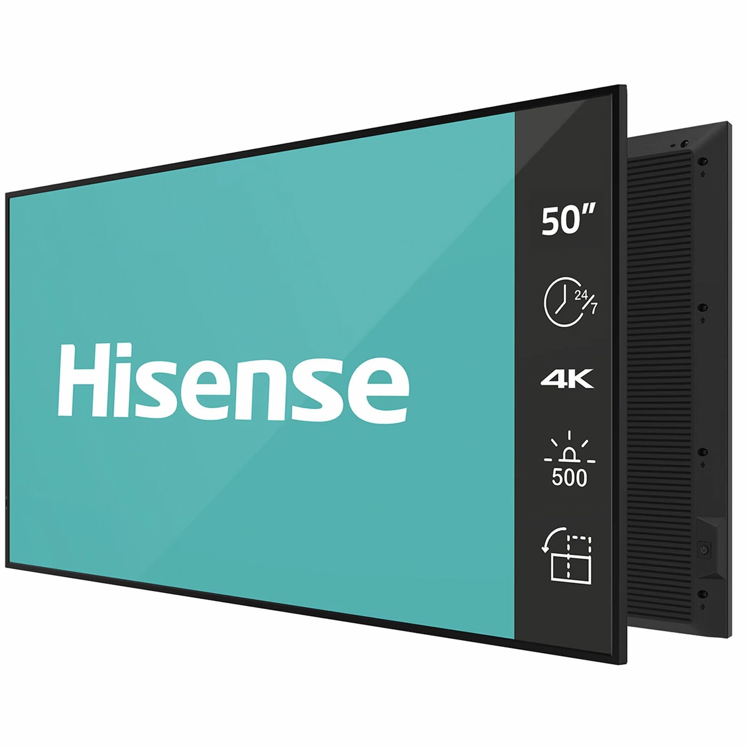 Hisense 50DM66D Signage Display 127 cm (50") Wi-Fi 500 cd/m² 4K Ultra HD Black Built-in processor
