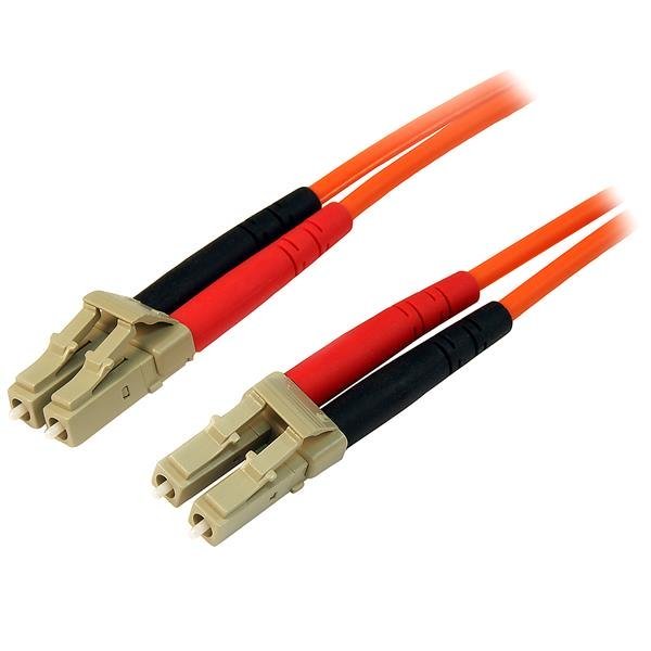 StarTech.com 1m Fiber Optic Cable - Multimode Duplex 50/125 - LSZH Jumper Cord - LC/LC 50FIBLCLC1