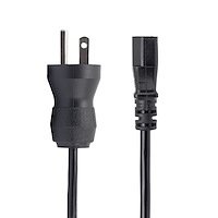 StarTech.com 15ft (4.5m) Hospital Grade Power Cord, 18AWG, NEMA 5-15P to C13, 10A 125V, Green Dot STA-PXTMG10115