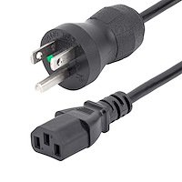 StarTech.com 3ft (1m) Hospital Grade Power Cord, 18AWG, NEMA 5-15P to C13, 10A 125V, Green Dot STA-PXTMG1013