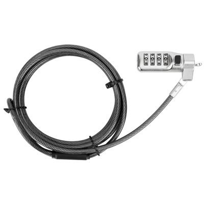 Targus DEFCON cable lock Black, Stainless steel 2 m TAR-ASP71GLX-S