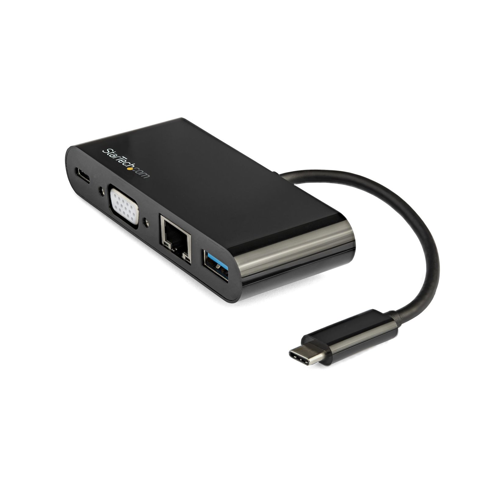 StarTech.com USB C Multiport Adapter - Mini USB-C Dock w/ Single Monitor VGA 1080p Video - 60W STA-DKT30CVAGPD