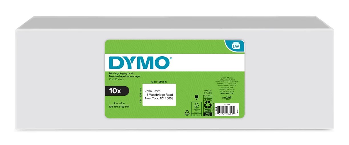 DYMO 2011999 printer label White Self-adhesive NWL-2011999