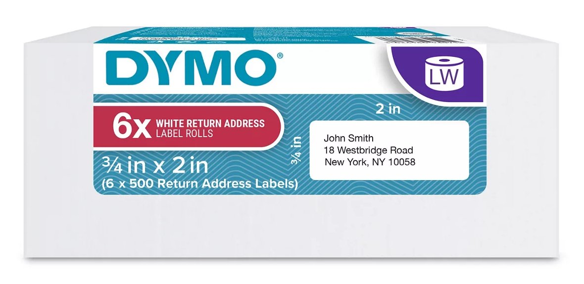 DYMO 2050766 printer label White Self-adhesive NWL-2050766