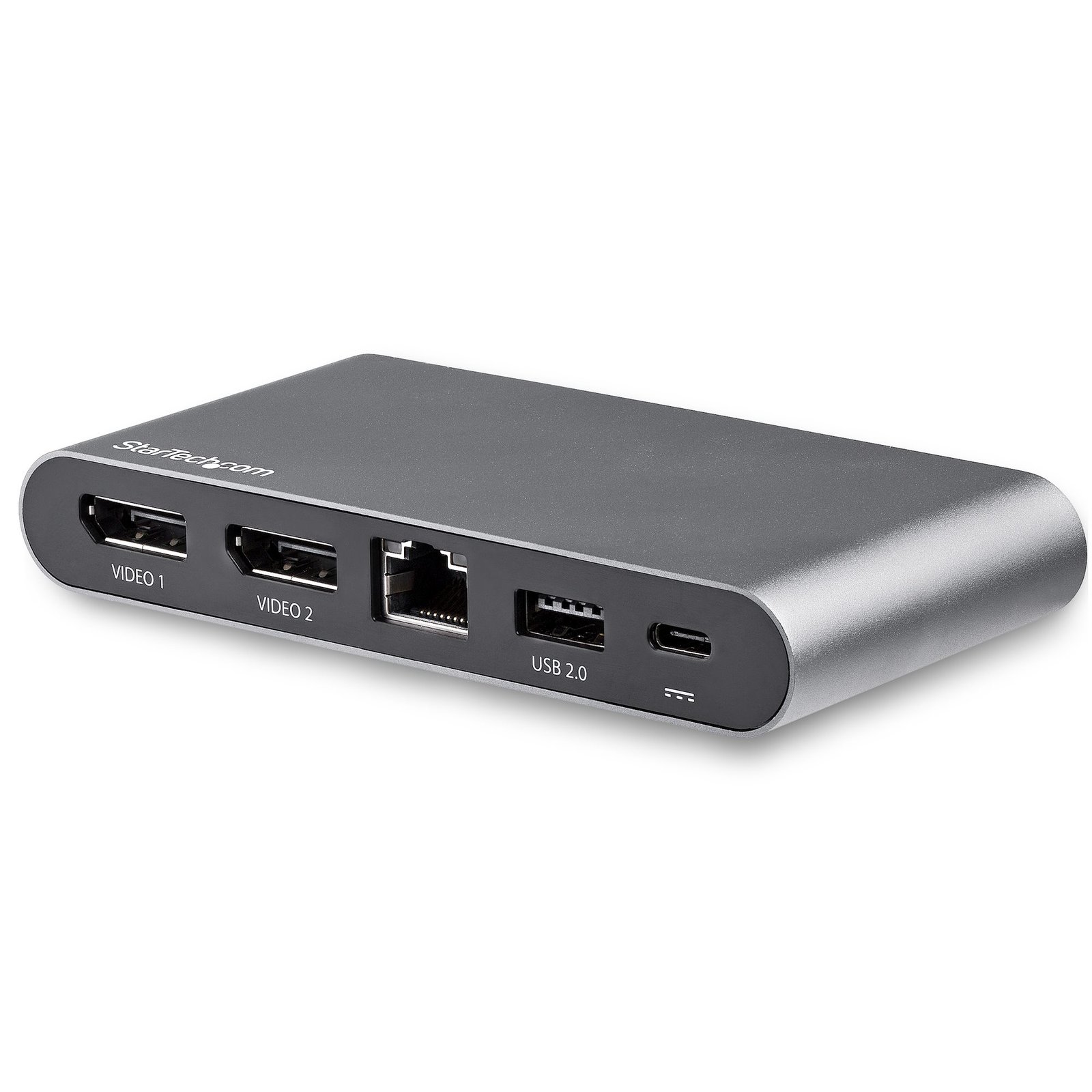 StarTech.com USB C Dock - 4K Dual Monitor DisplayPort - Mini Laptop Docking Station - 100W Power STA-DK30C2DAGPD