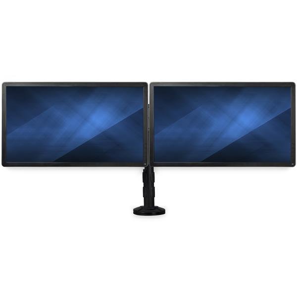 StarTech.com Desk-mount Dual-Monitor Arm - Cross Bar - Grommet/Desk Clamp Mount - For up to 27" STA-ARMBARDUOG
