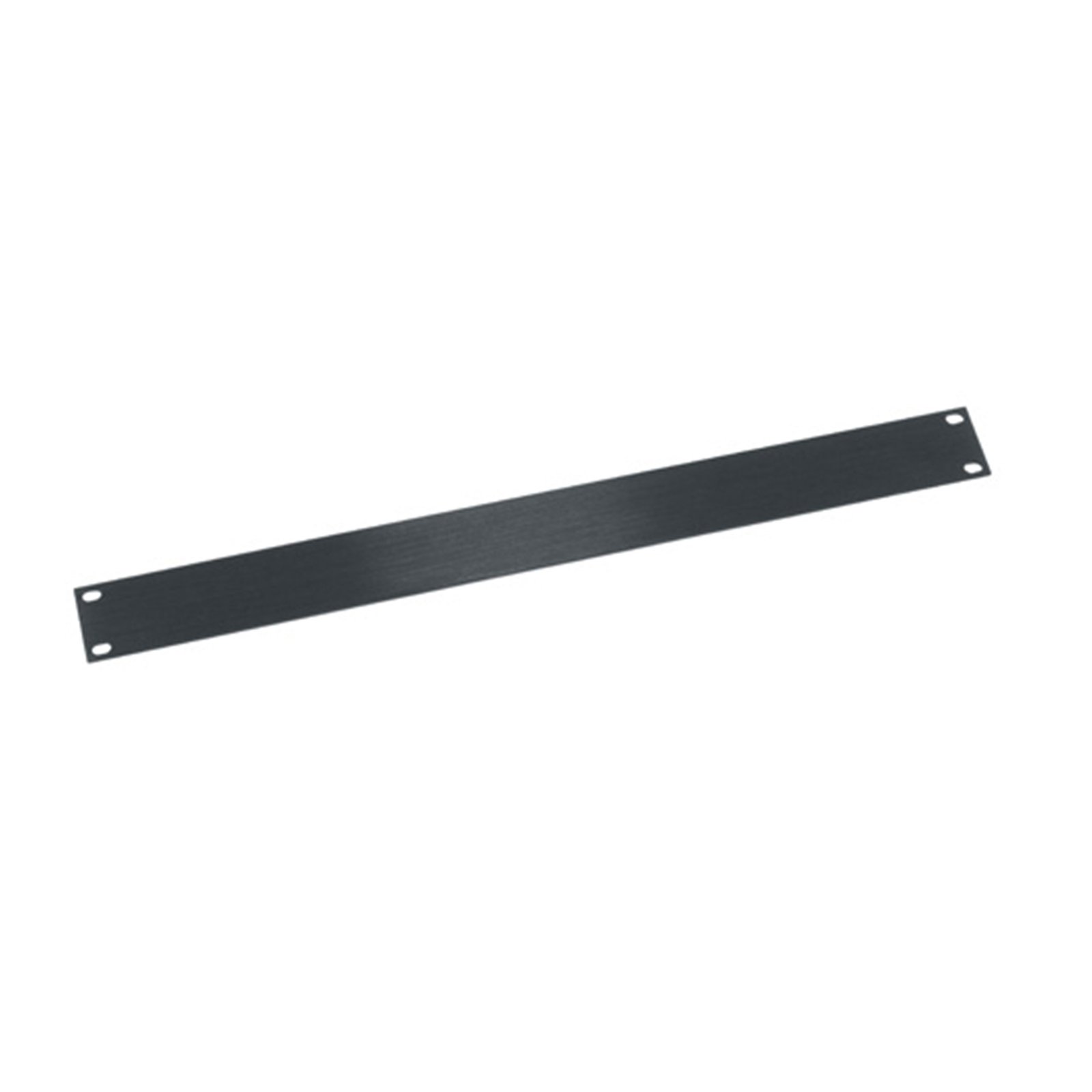 Middle Atlantic 1 RU Flat Blank Rack Panel, Black Brushed and Anodized Aluminum MAP-HBL1