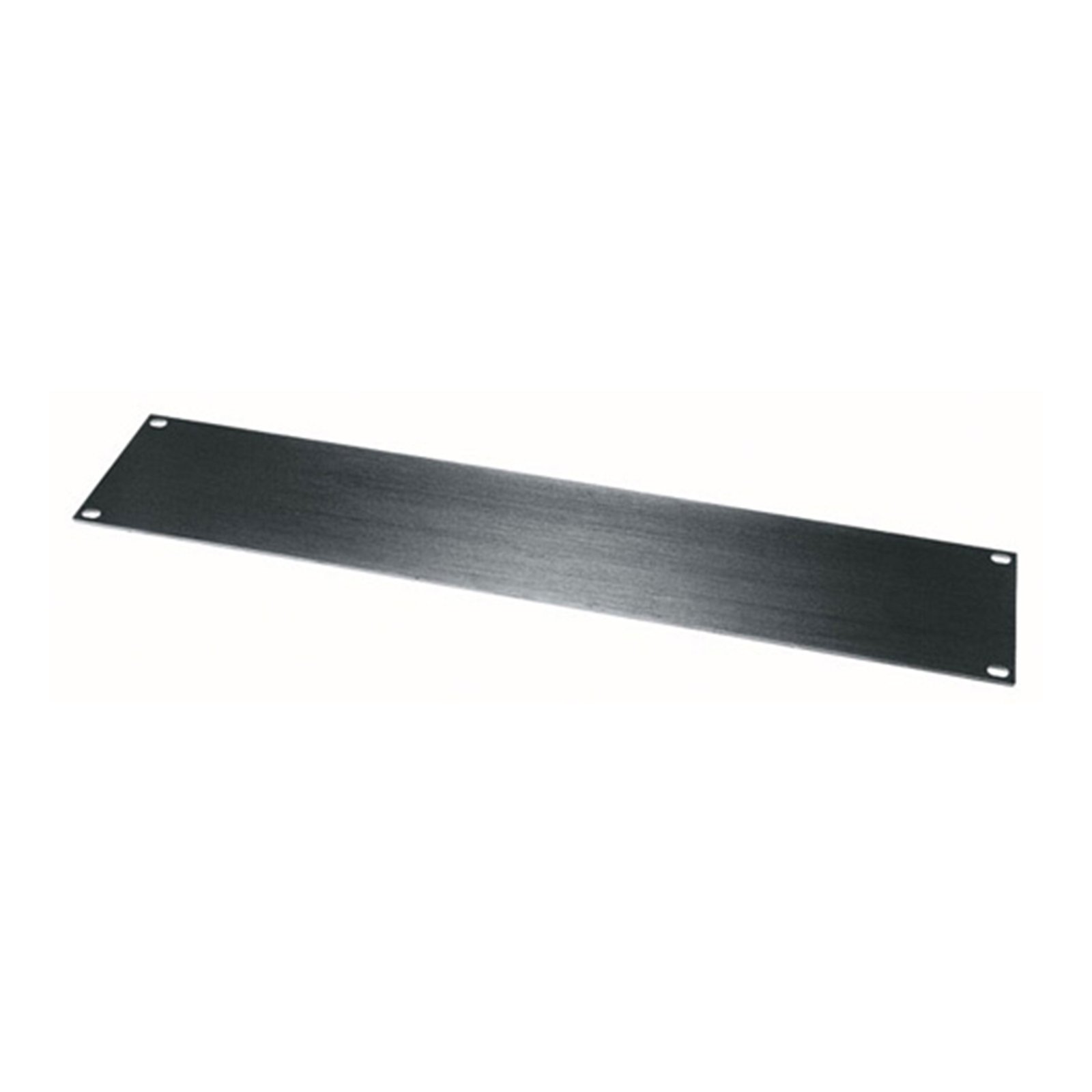 Middle Atlantic 2 RU Flat Blank Rack Panel, Black Brushed and Anodized Aluminum MAP-HBL2