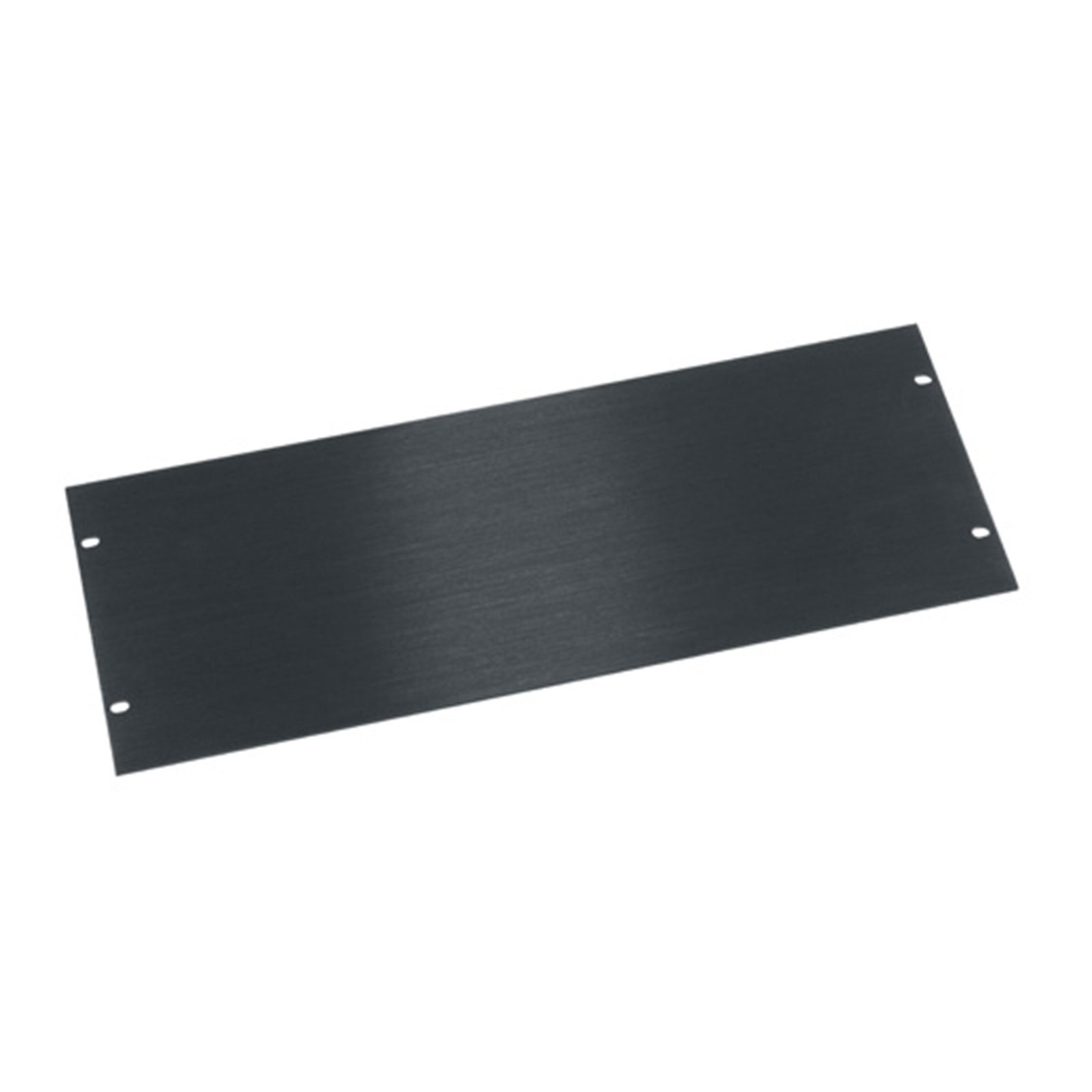 Middle Atlantic 4 RU Flat Blank Rack Panel, Black Brushed and Anodized Aluminum MAP-HBL4
