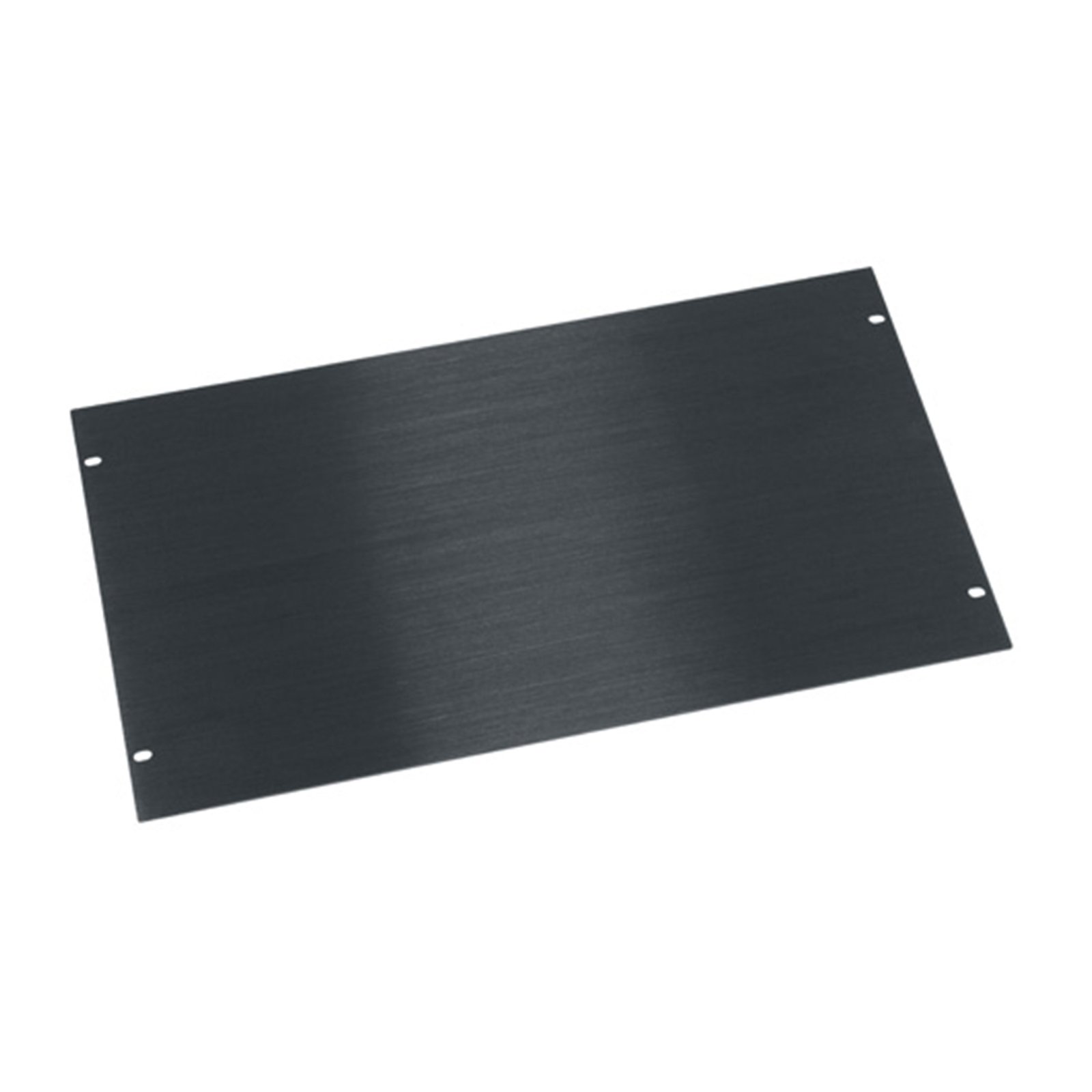 Middle Atlantic 6 RU Flat Blank Rack Panel, Black Brushed and Anodized Aluminum MAP-HBL6