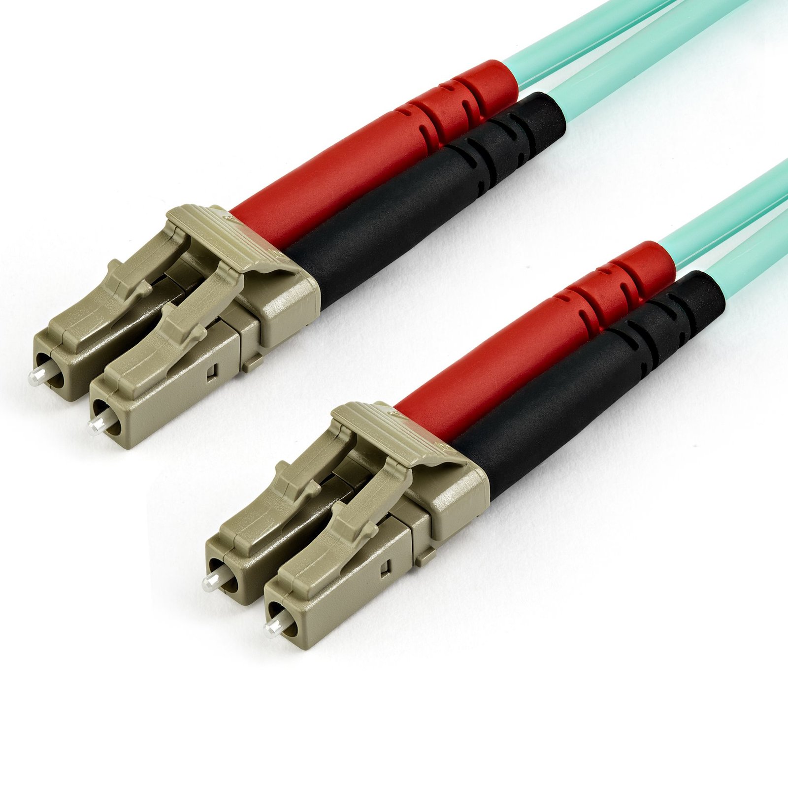 StarTech.com 10m (30ft) LC/UPC to OM4 Multimode Fiber Optic Cable, 50/125µm LOMMF/VCSEL Zipcord STA-450FBLCLC10