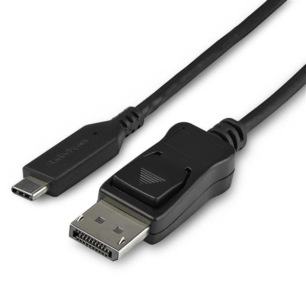 StarTech.com 3.3ft (1m) USB C to DisplayPort 1.4 Cable - 8K/5K/4K Type-C DP Alt Mode Video Adapter STA-CDP2DP141MB