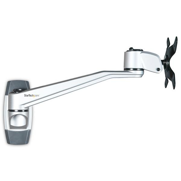 StarTech.com Wall-Mount Monitor Arm - 10.2” (26 cm) Swivel - Premium - For up to 34" (30.9lb/14kg) STA-ARMWALLDS2