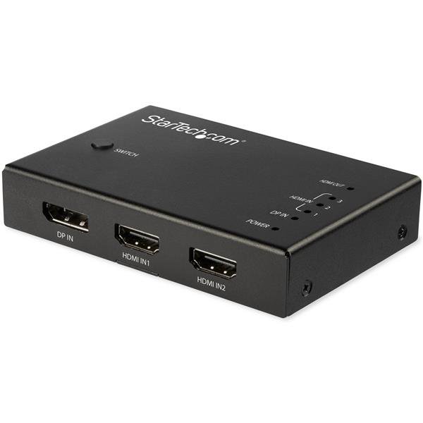 StarTech.com 4-Port HDMI Video Switch - 3x and 1x DisplayPort - 4K 60Hz STA-VS421HDDP