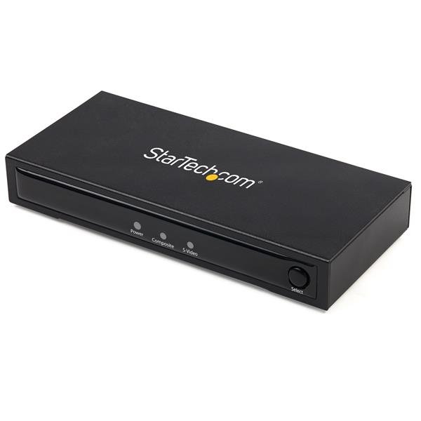 StarTech.com S-Video or Composite to HDMI Converter with Audio - 720p - NTSC and PAL STA-VID2HDCON2