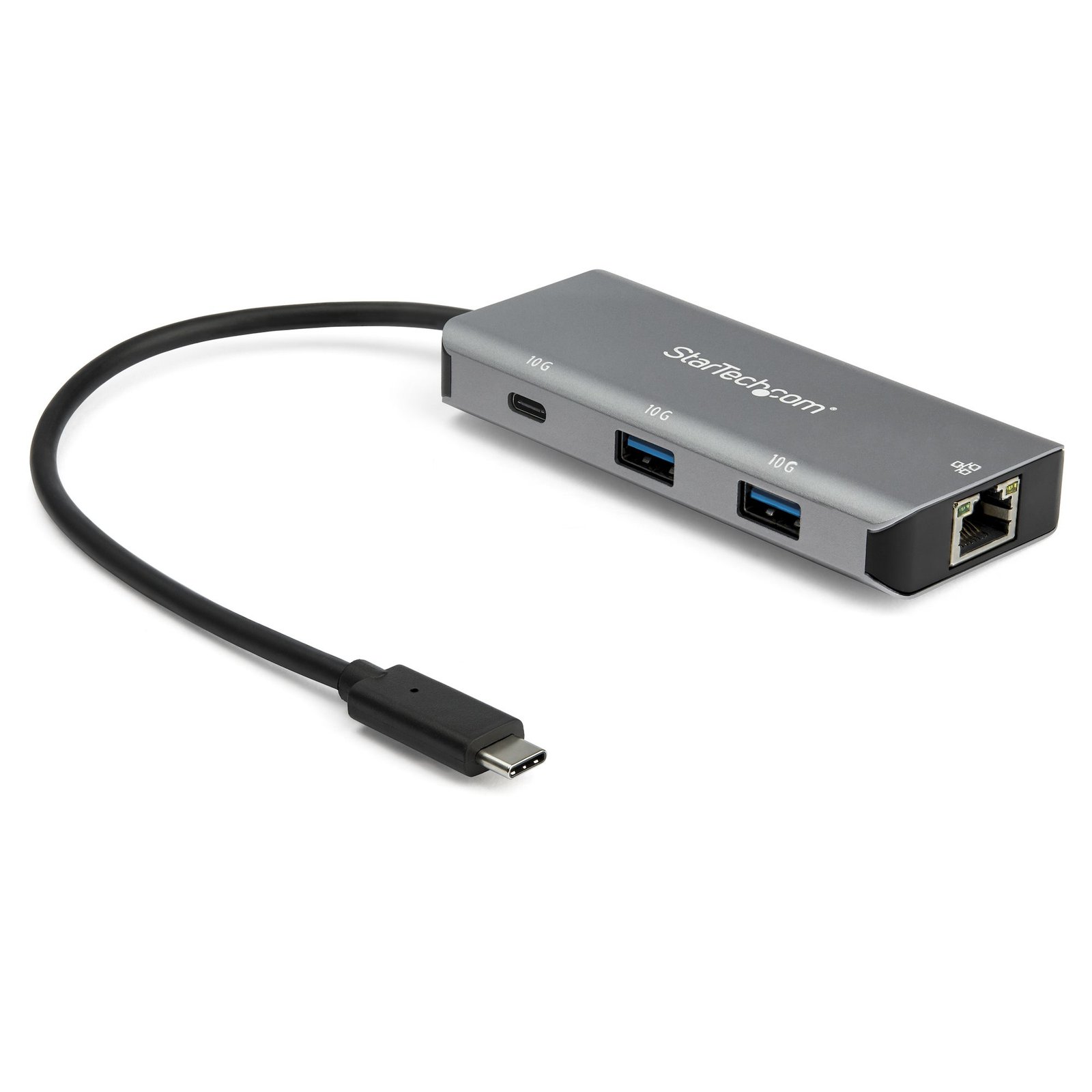StarTech.com 3 Port USB C Hub with Gigabit Ethernet RJ45 GbE - 2x USB-A, 1x USB-C - SuperSpeed STA-HB31C2A1CGB