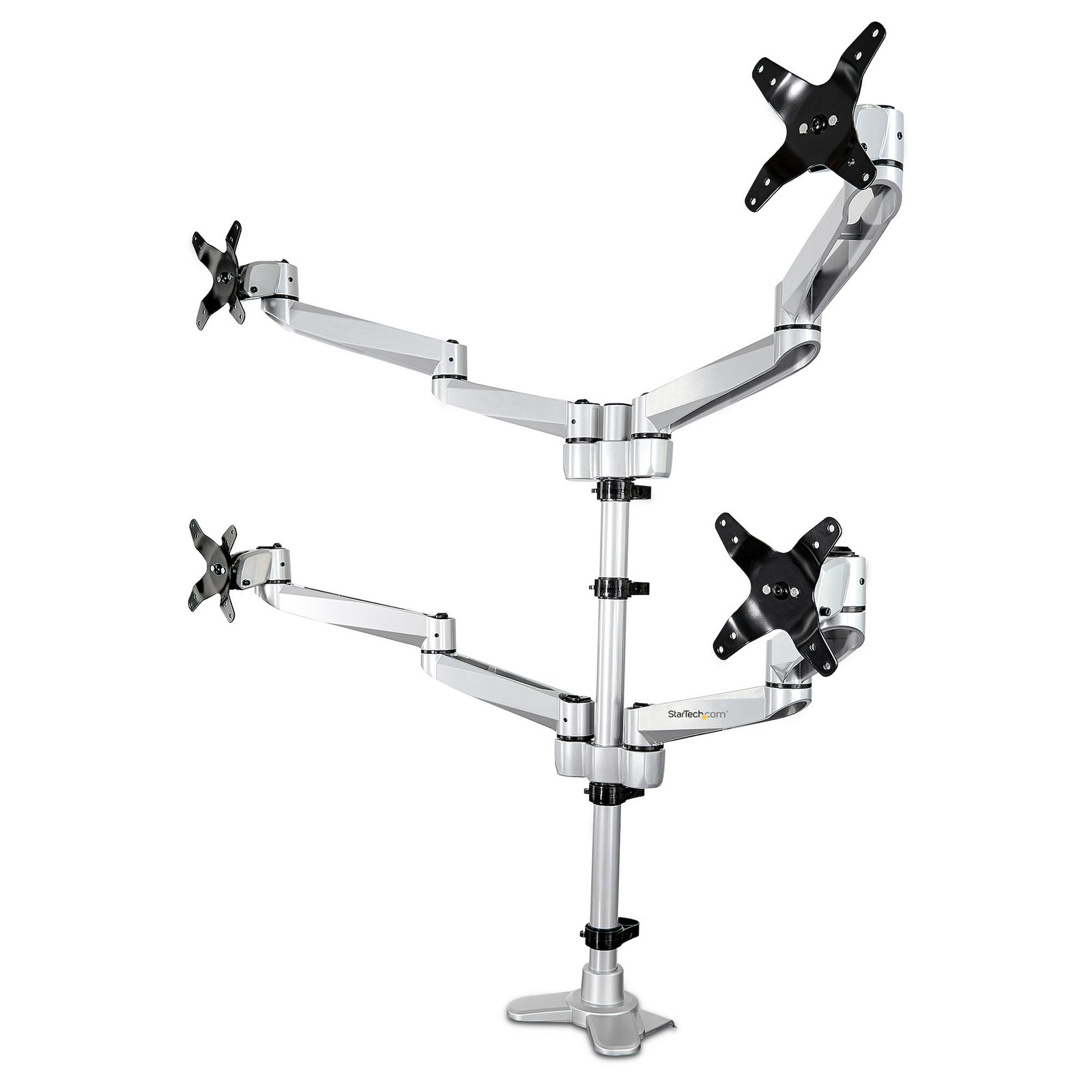StarTech.com Desk Mount Quad Monitor Arm – Premium Articulating VESA 4 2x2 up to 30" STA-ARMQUADPS