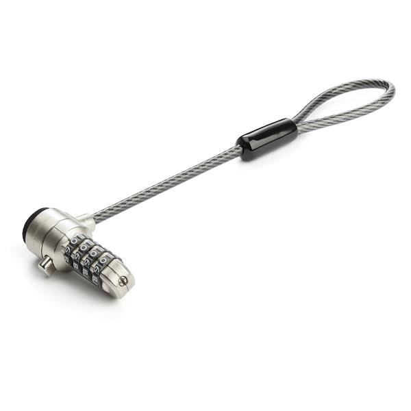 StarTech.com Universal Laptop Cable Lock Expansion Loop - 6” (15cm) Anti Theft 4-Digit Combination STA-BRNCHLOCK