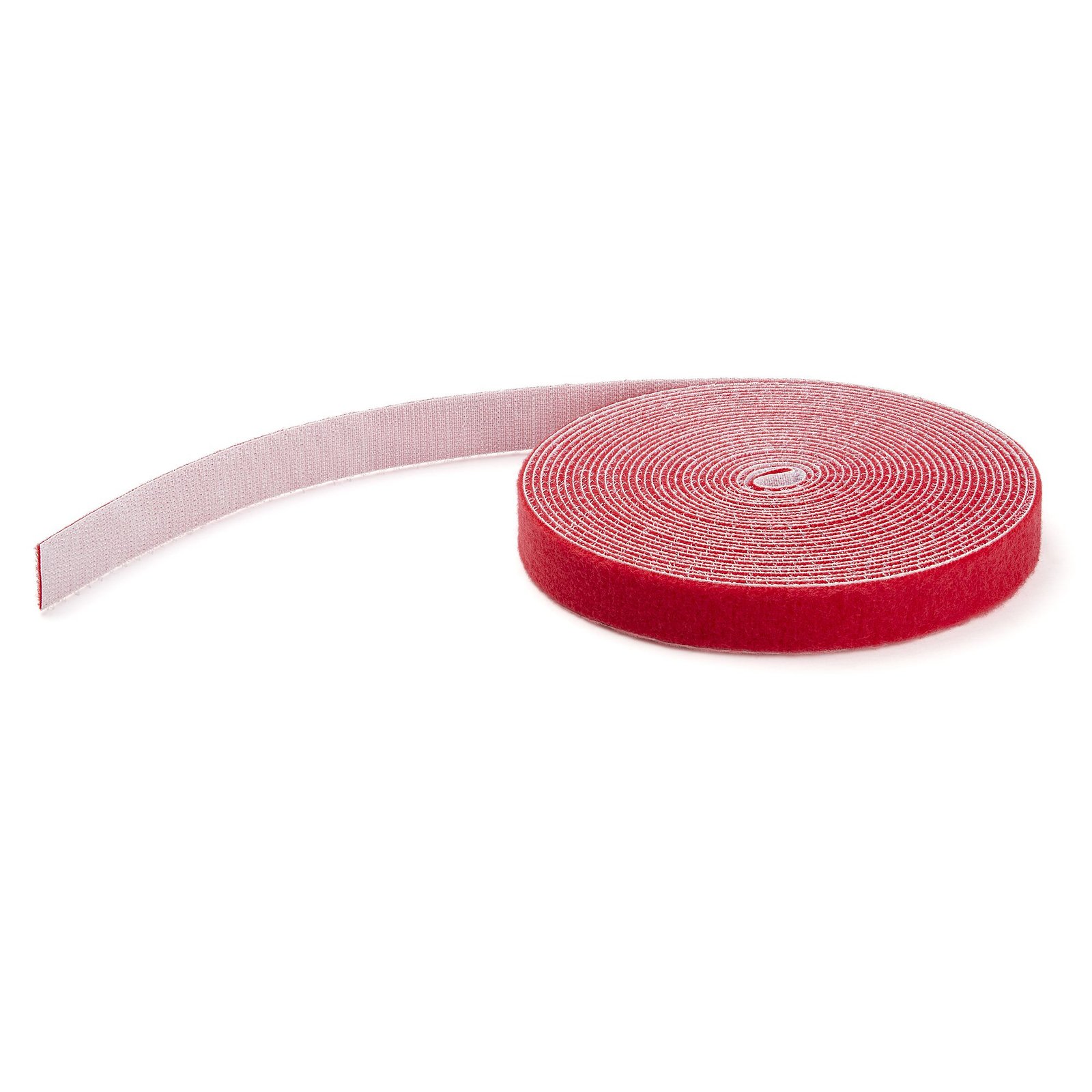 StarTech.com 100ft (30.5m) Hook and Loop Roll, Red, Cut-to-Size Reusable Cable Ties, Bulk STA-HKLP100RD