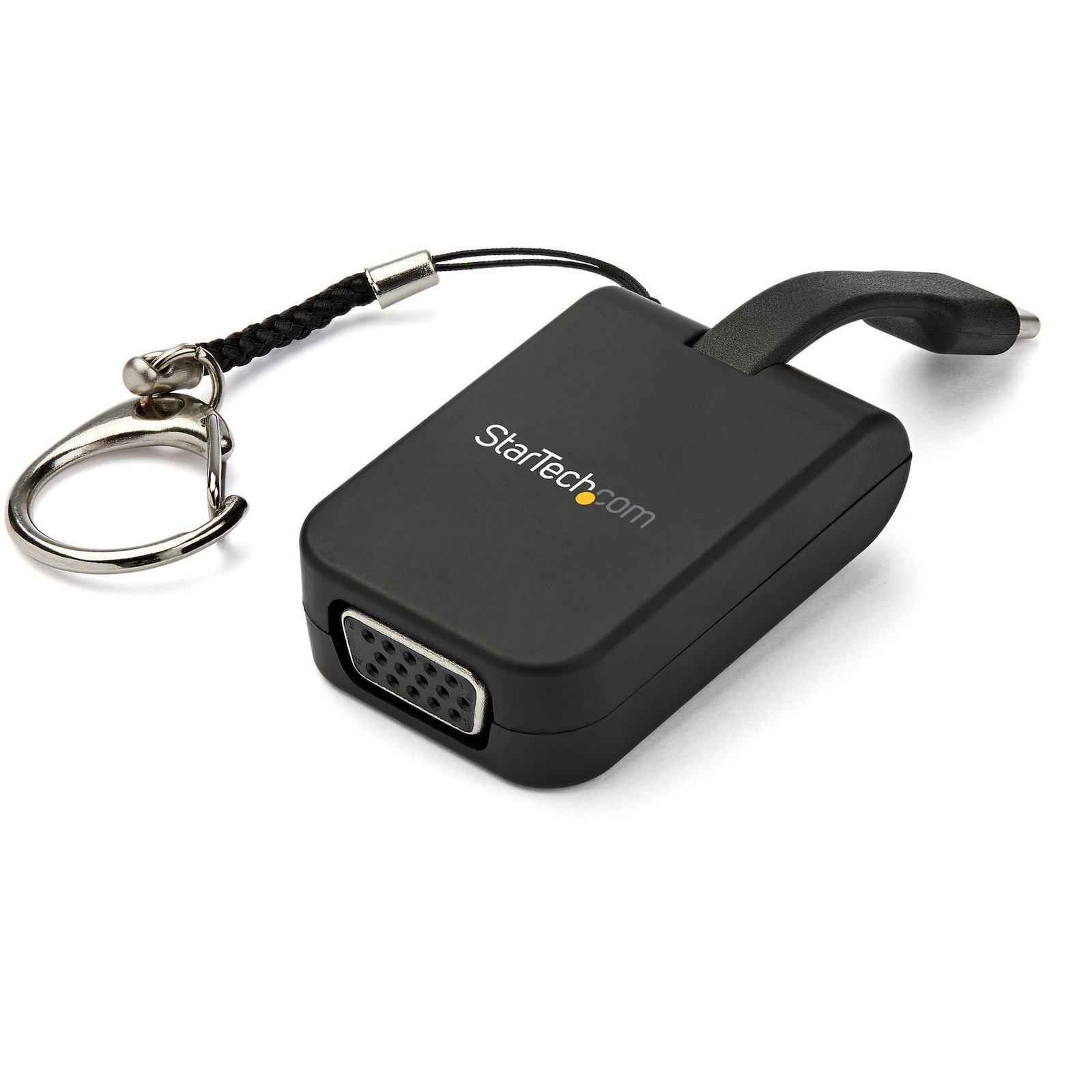 StarTech.com Compact USB C to VGA Adapter - 1080p Type-C Video Display Converter with Keychain Ring STA-CDP2VGAFC