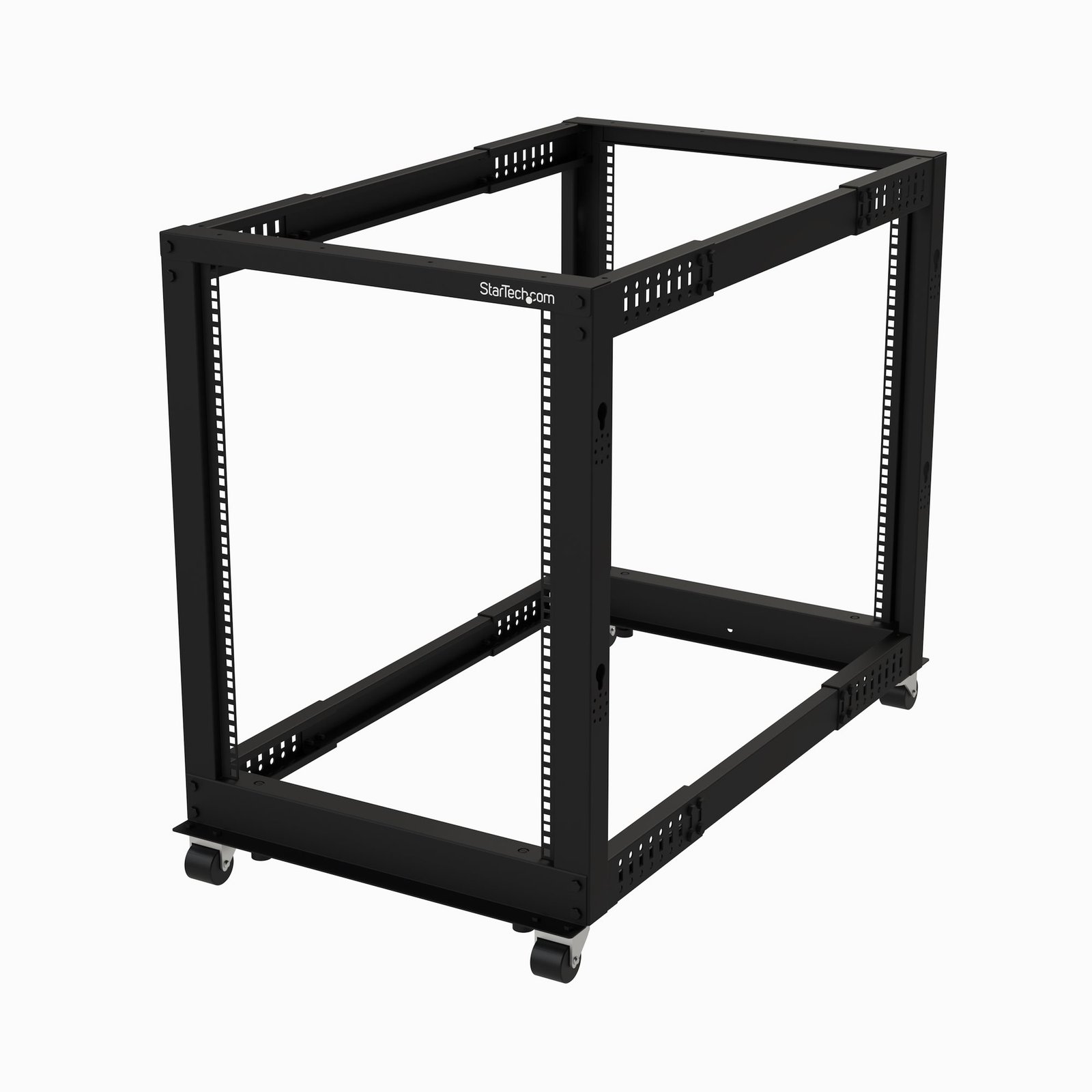 StarTech.com 15U 4-Post Server Rack, 19in Open Frame with 40in (101cm) Mounting Depth and 1200lb STA-4POSTRACK15U