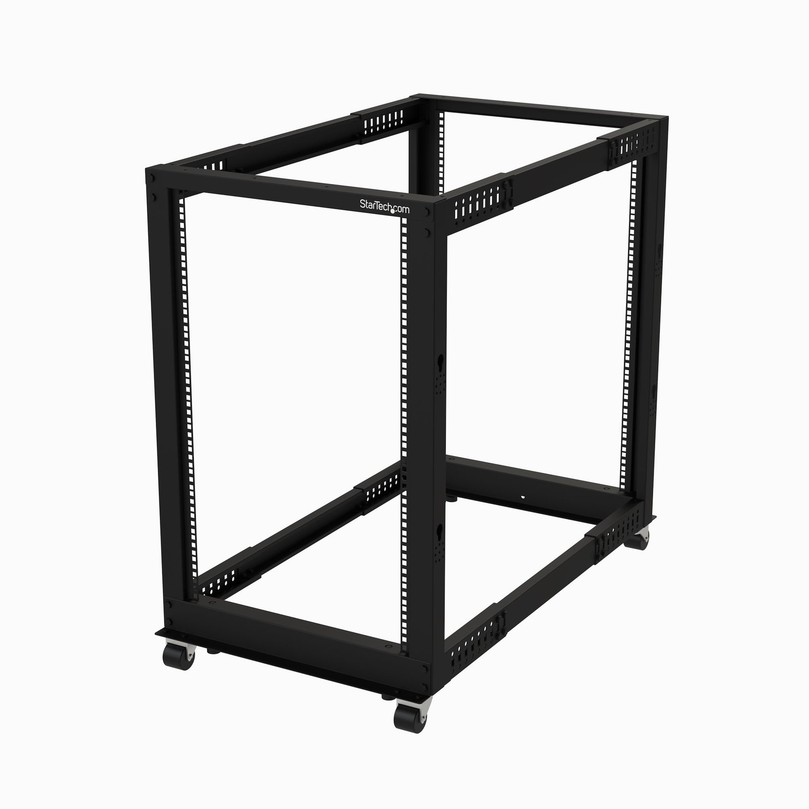 StarTech.com 18U 4-Post Server Rack, 19in Open Frame with 40in (101cm) Mounting Depth and 1200lb STA-4POSTRACK18U
