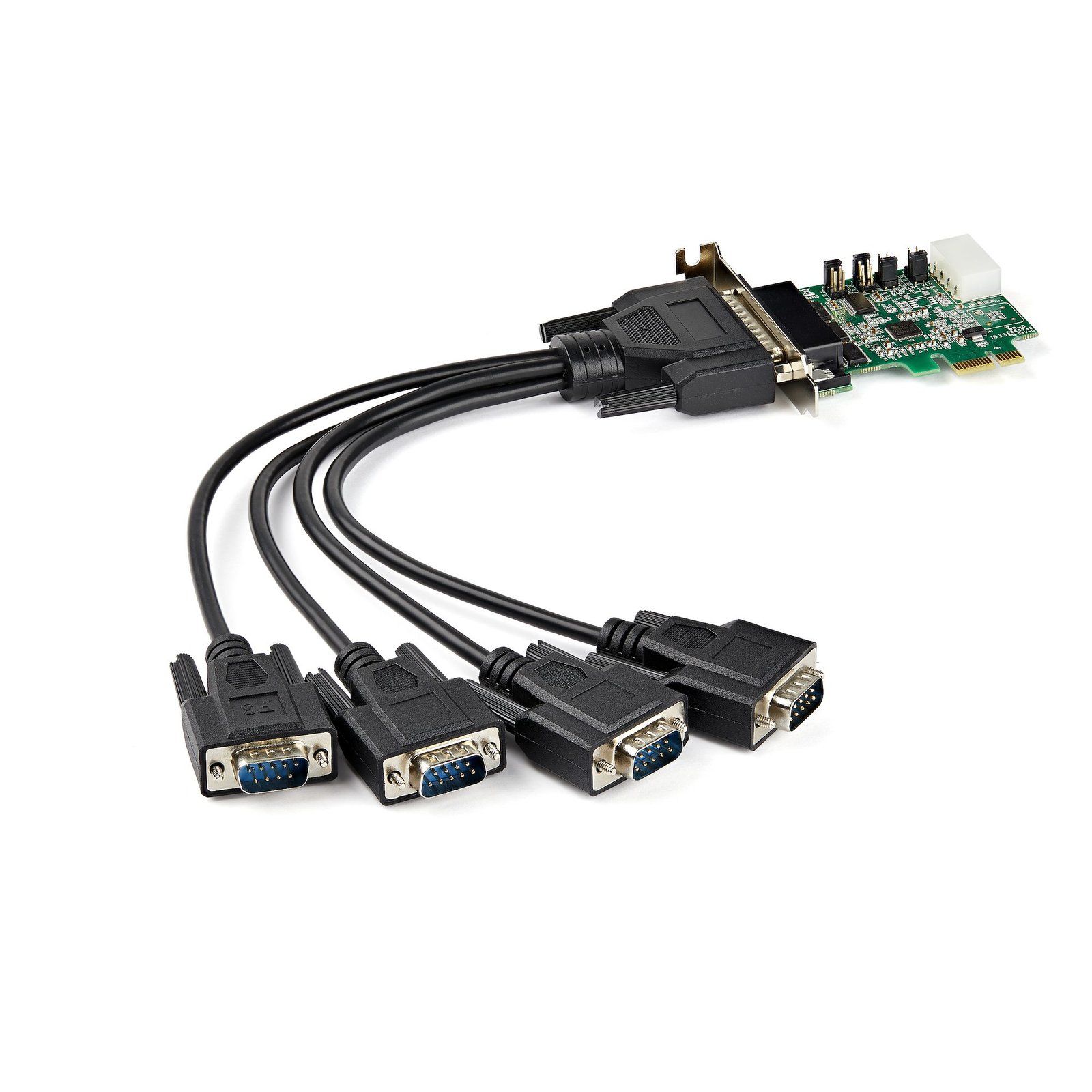 StarTech.com 4-port PCI Express RS232 Serial Adapter Card - PCIe Host Controller - to DB9 - 16950 STA-PEX4S953LP
