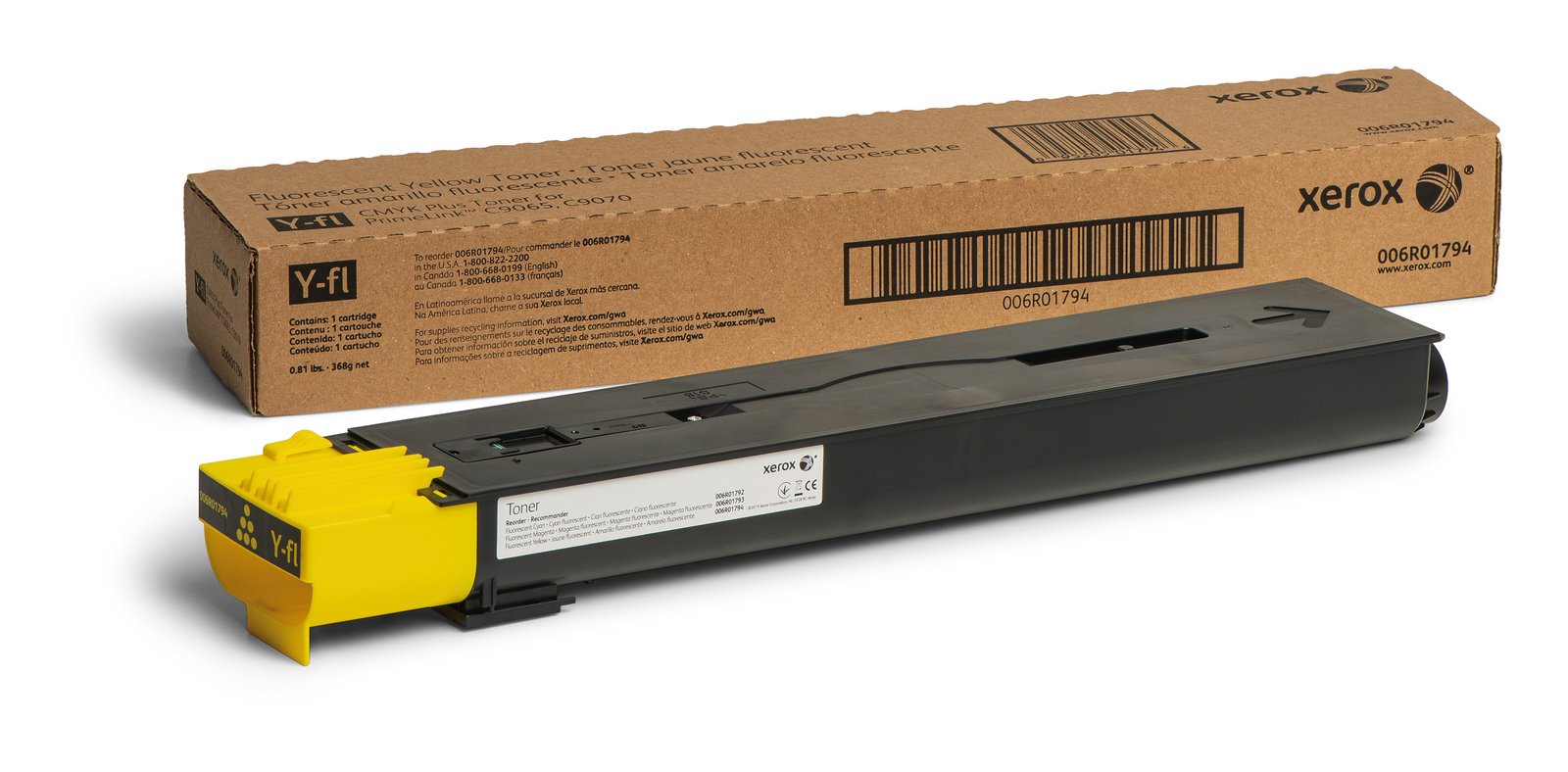 Xerox Genuine PrimeLink C9065 / C9070 Fluorescent Yellow Toner Cartridge - 006R01794 XER-006R01794