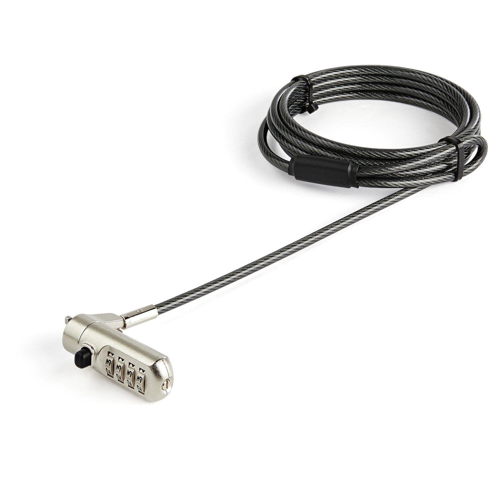 StarTech.com 6.6ft (2m) Laptop Cable Lock - Nano Slot Compatible 4 Digit Combination Security - STA-LTLOCKNANO