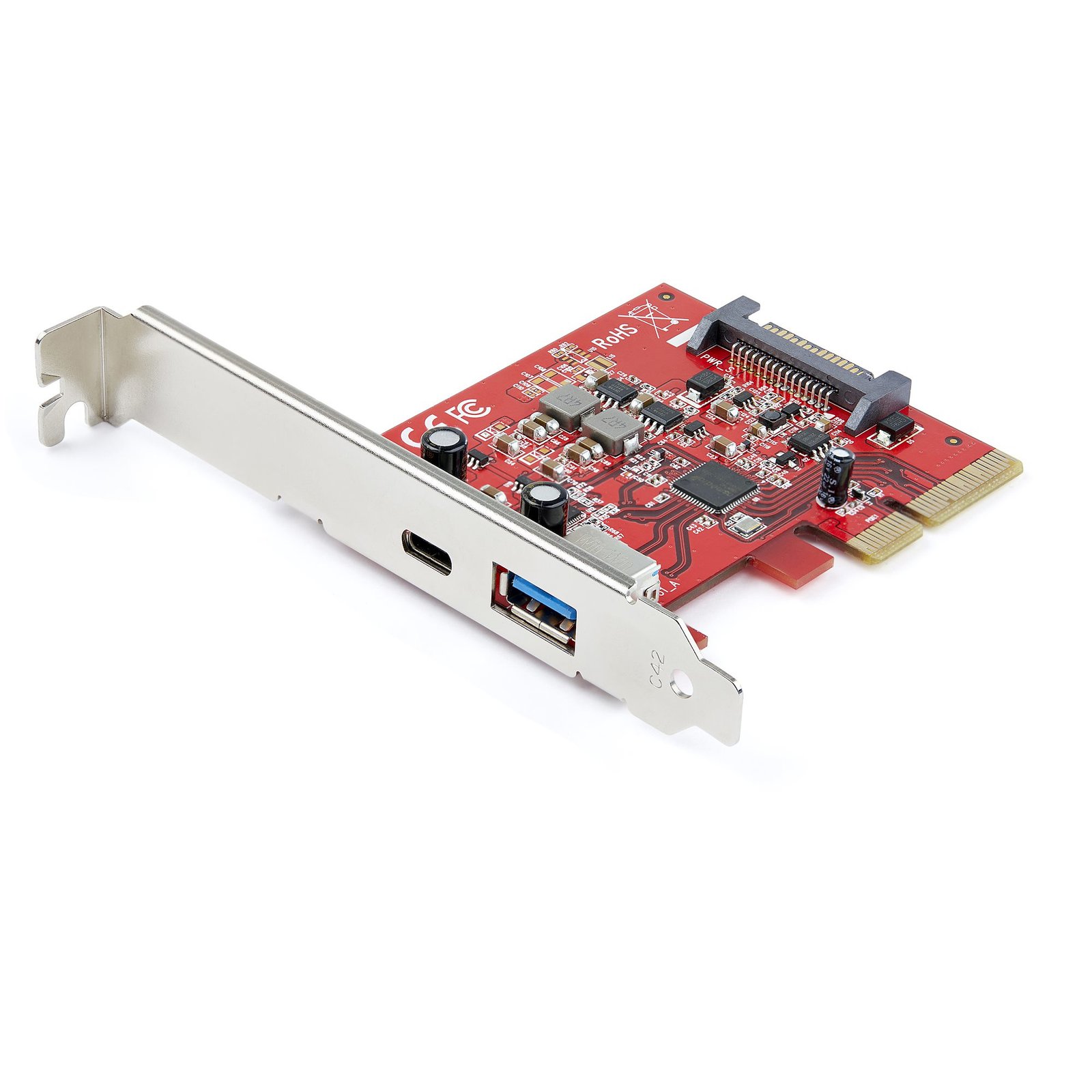 StarTech.com 2-Port 10Gbps USB-A & USB-C PCIe Card - USB 3.2 Gen 2 PCI Express Type C/A Host STA-PEXUSB311AC3